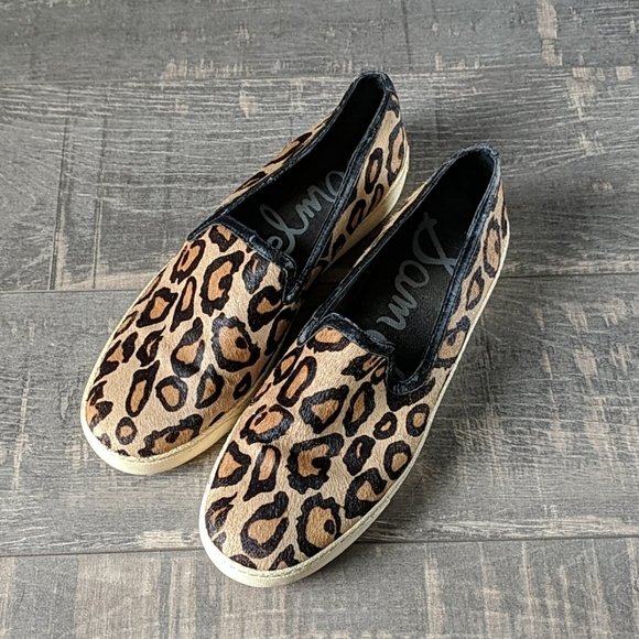 Sam Edelman Shoes - Sam Edelman Becker Leopard Calf Hair Sneaker